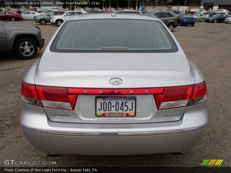 Silver Frost Metallic / Gray 2010 Hyundai Azera Limited