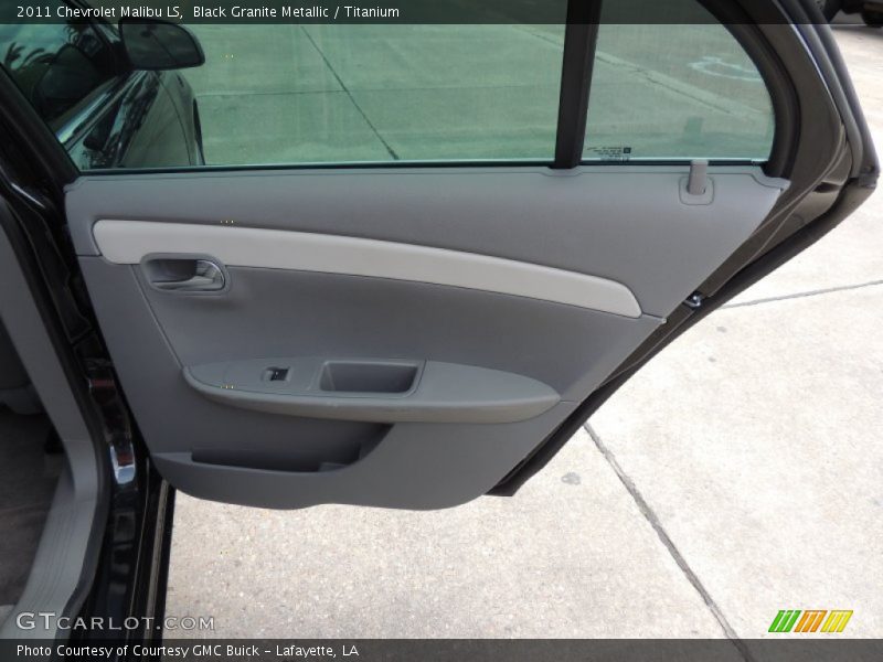 Black Granite Metallic / Titanium 2011 Chevrolet Malibu LS