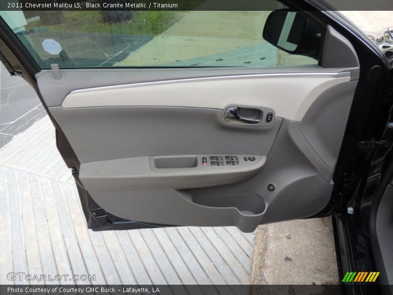 Black Granite Metallic / Titanium 2011 Chevrolet Malibu LS