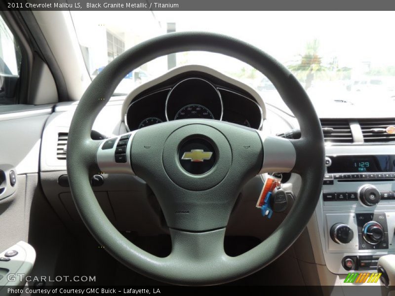Black Granite Metallic / Titanium 2011 Chevrolet Malibu LS