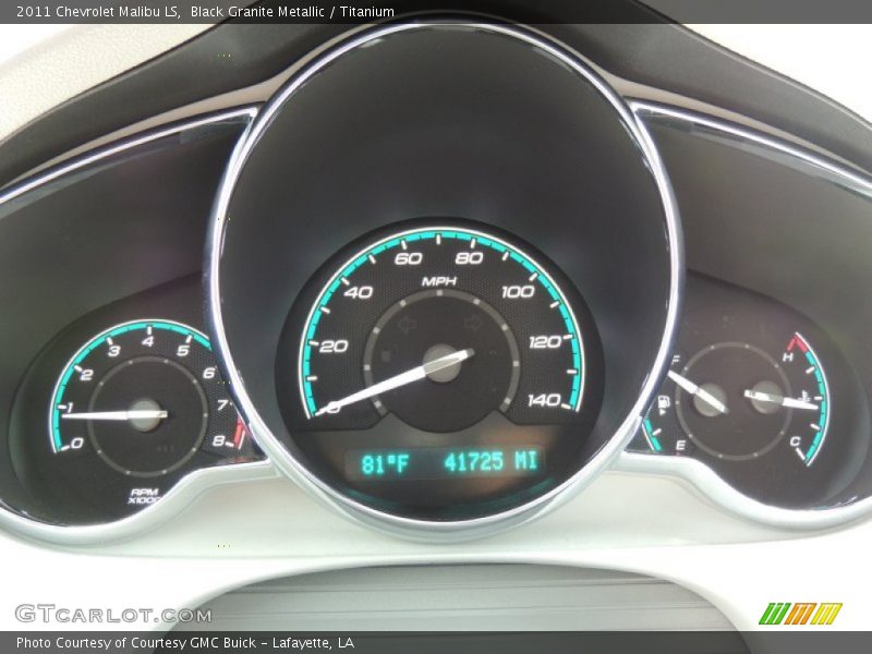 Black Granite Metallic / Titanium 2011 Chevrolet Malibu LS