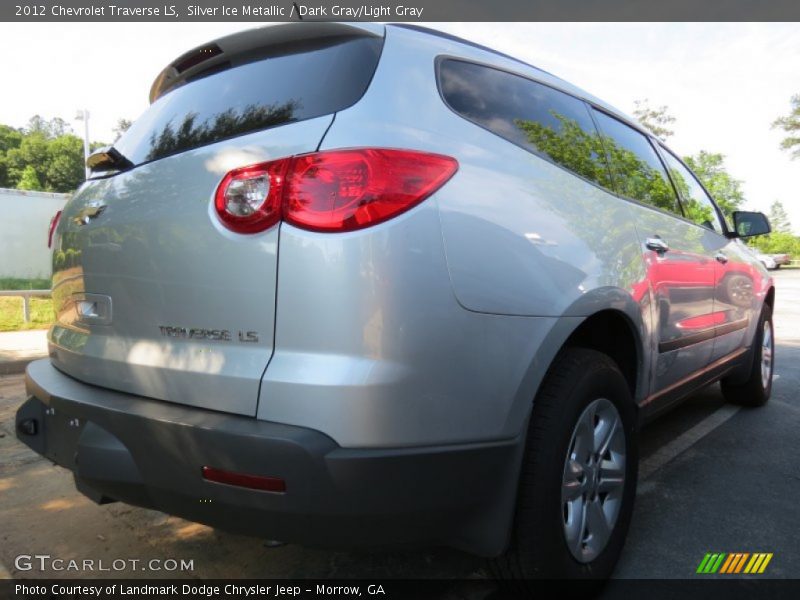 Silver Ice Metallic / Dark Gray/Light Gray 2012 Chevrolet Traverse LS
