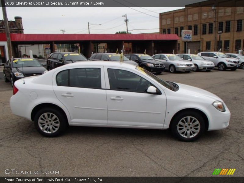 Summit White / Ebony 2009 Chevrolet Cobalt LT Sedan