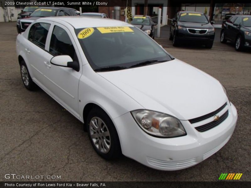 Summit White / Ebony 2009 Chevrolet Cobalt LT Sedan