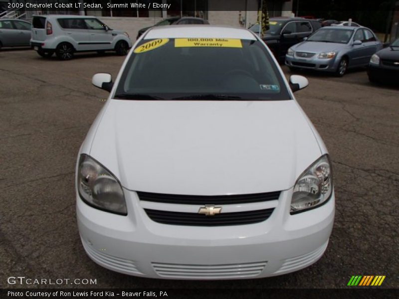 Summit White / Ebony 2009 Chevrolet Cobalt LT Sedan