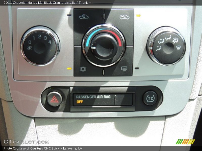Black Granite Metallic / Titanium 2011 Chevrolet Malibu LS