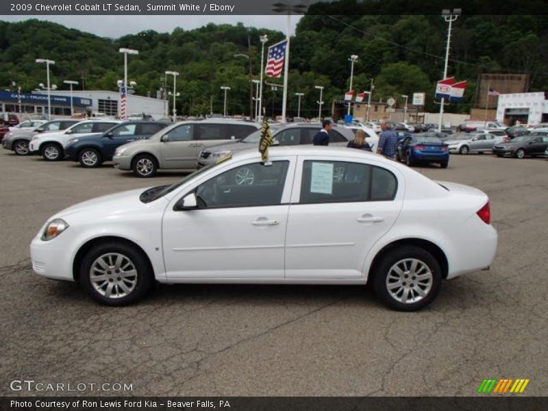 Summit White / Ebony 2009 Chevrolet Cobalt LT Sedan