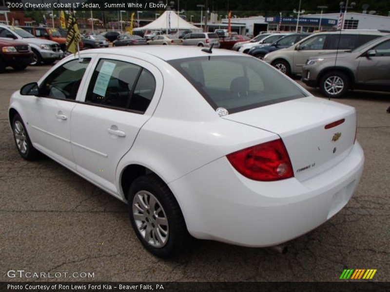 Summit White / Ebony 2009 Chevrolet Cobalt LT Sedan