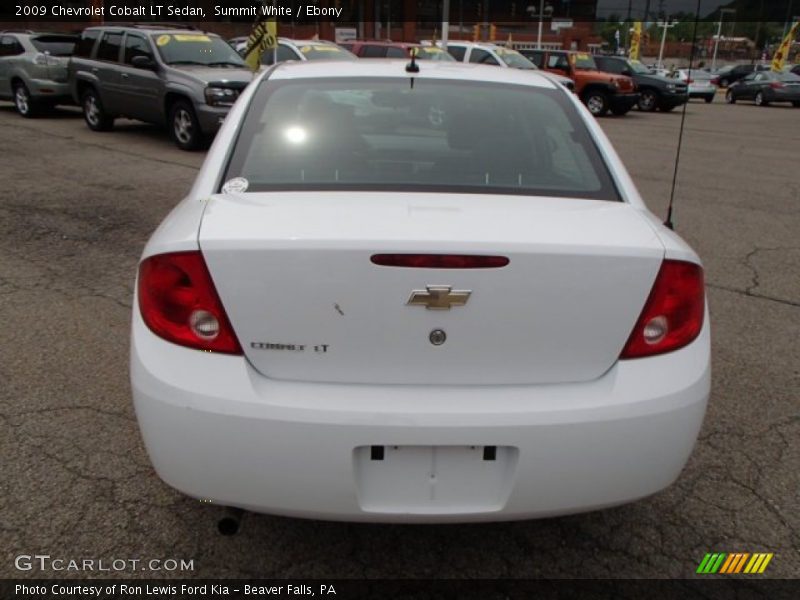 Summit White / Ebony 2009 Chevrolet Cobalt LT Sedan