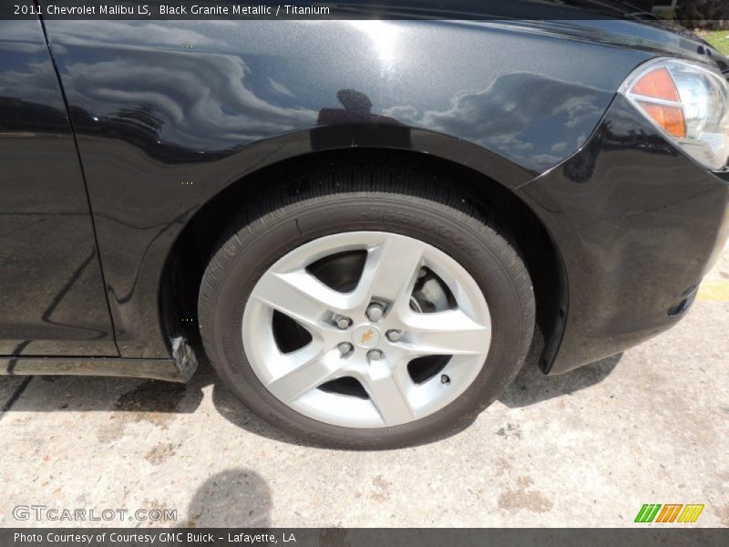 Black Granite Metallic / Titanium 2011 Chevrolet Malibu LS