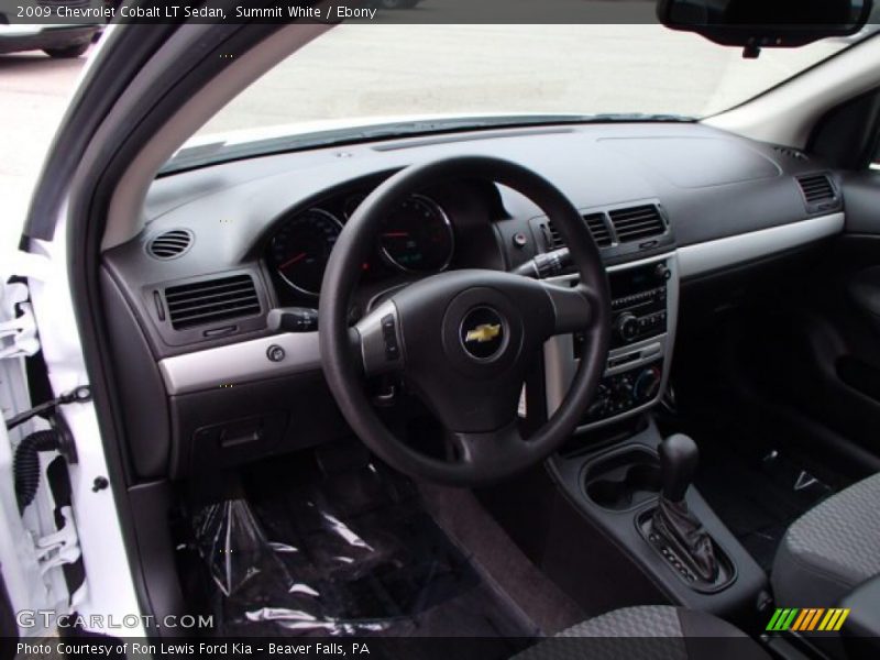 Summit White / Ebony 2009 Chevrolet Cobalt LT Sedan