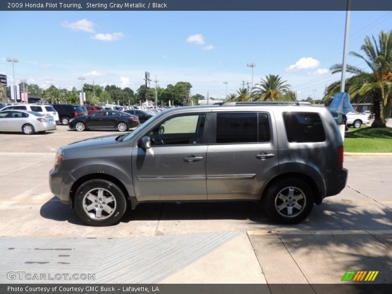 Sterling Gray Metallic / Black 2009 Honda Pilot Touring