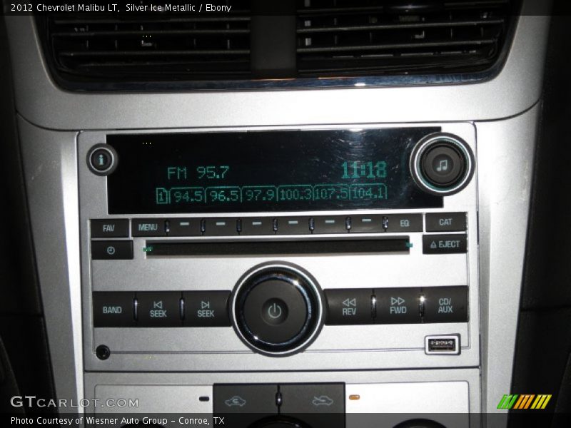 Silver Ice Metallic / Ebony 2012 Chevrolet Malibu LT
