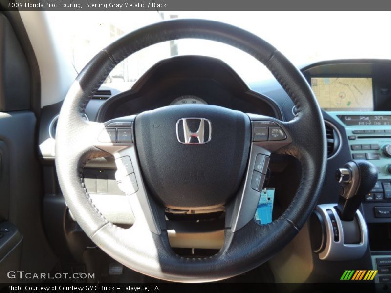 Sterling Gray Metallic / Black 2009 Honda Pilot Touring