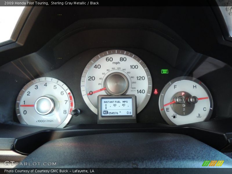 Sterling Gray Metallic / Black 2009 Honda Pilot Touring
