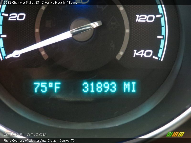Silver Ice Metallic / Ebony 2012 Chevrolet Malibu LT