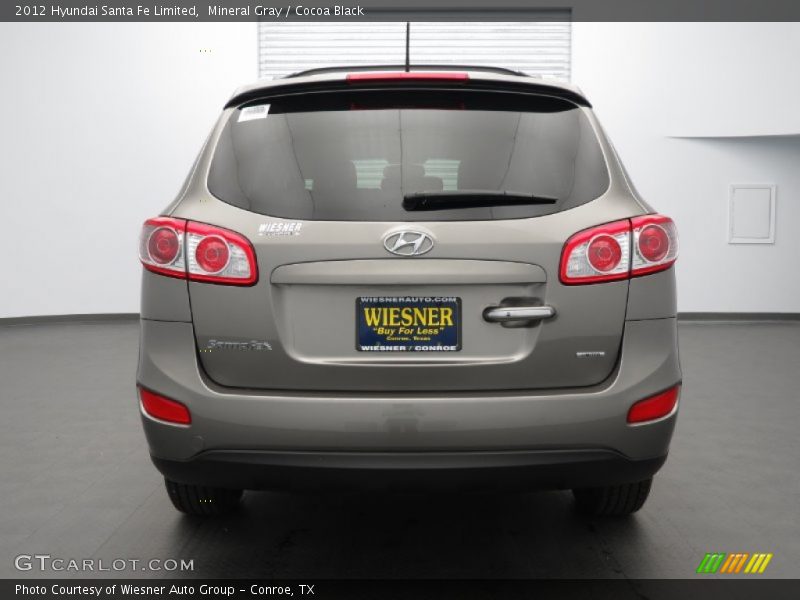 Mineral Gray / Cocoa Black 2012 Hyundai Santa Fe Limited