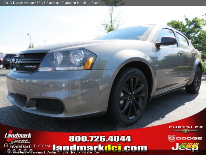 Tungsten Metallic / Black 2013 Dodge Avenger SE V6 Blacktop