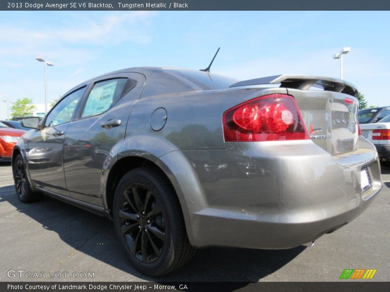 Tungsten Metallic / Black 2013 Dodge Avenger SE V6 Blacktop
