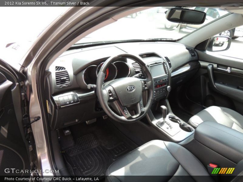 Titanium Silver / Black 2012 Kia Sorento SX V6