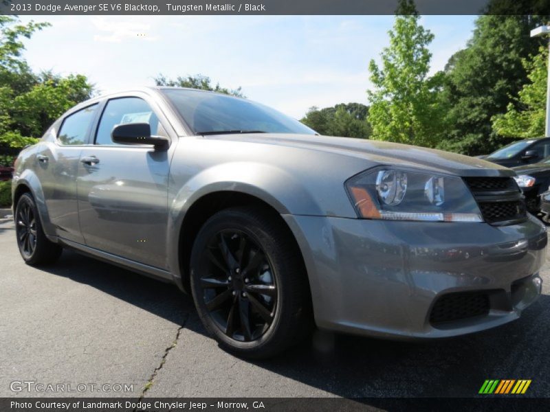 Tungsten Metallic / Black 2013 Dodge Avenger SE V6 Blacktop