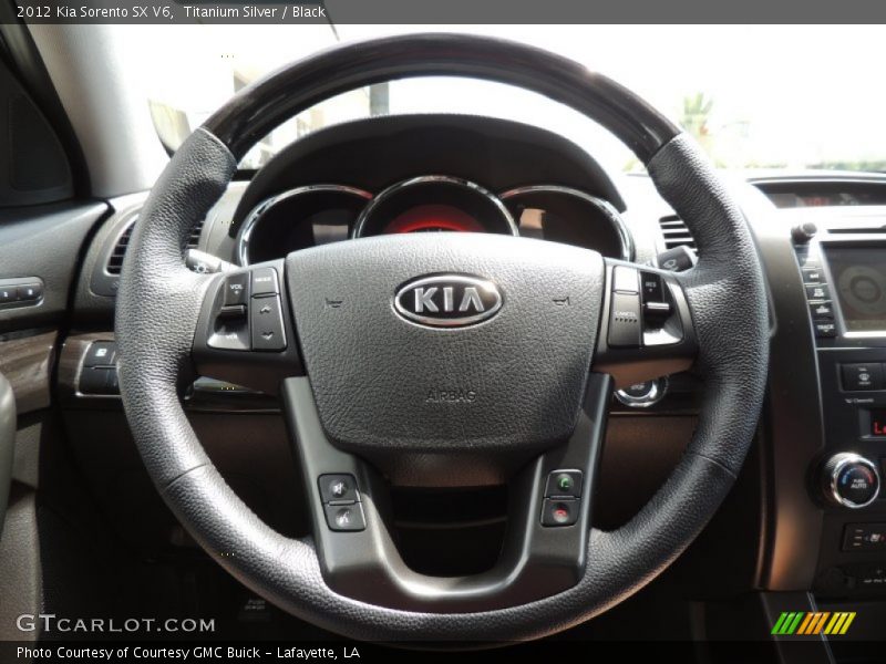 Titanium Silver / Black 2012 Kia Sorento SX V6