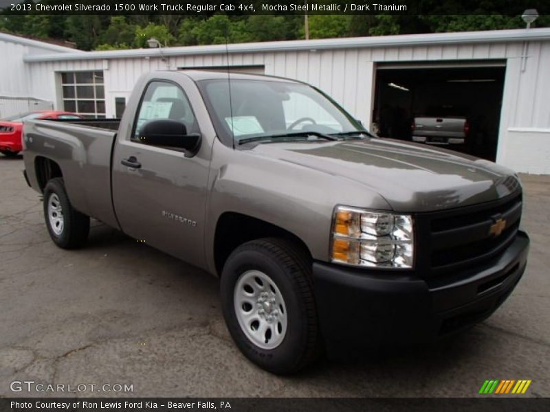 Mocha Steel Metallic / Dark Titanium 2013 Chevrolet Silverado 1500 Work Truck Regular Cab 4x4