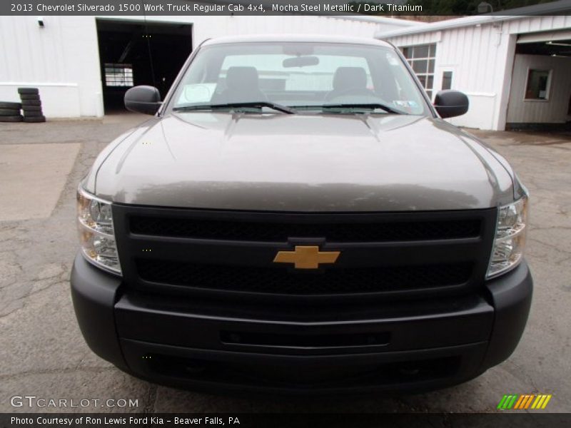 Mocha Steel Metallic / Dark Titanium 2013 Chevrolet Silverado 1500 Work Truck Regular Cab 4x4