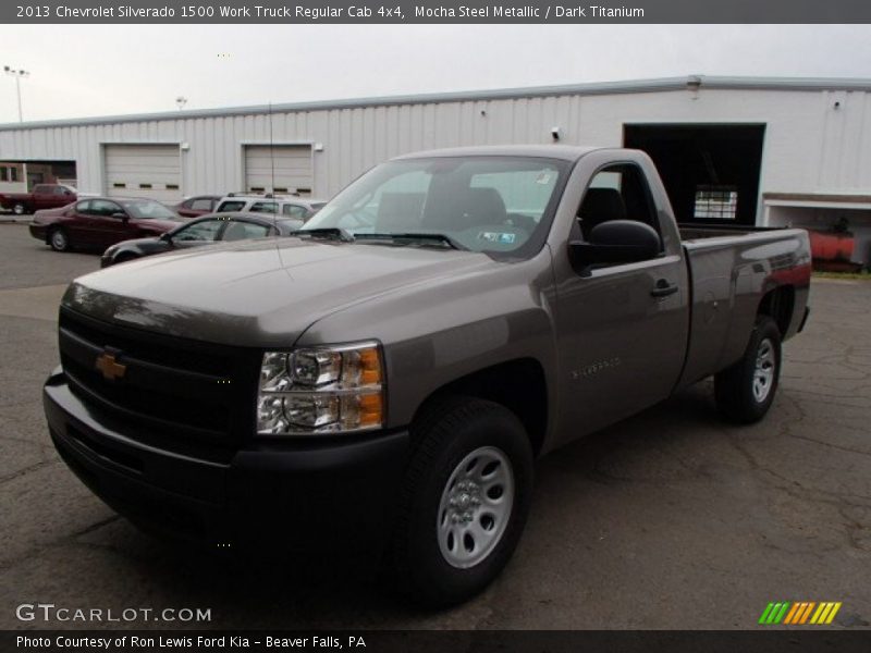 Mocha Steel Metallic / Dark Titanium 2013 Chevrolet Silverado 1500 Work Truck Regular Cab 4x4