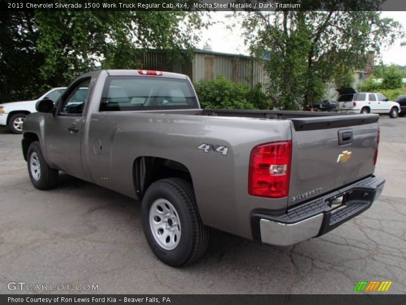 Mocha Steel Metallic / Dark Titanium 2013 Chevrolet Silverado 1500 Work Truck Regular Cab 4x4
