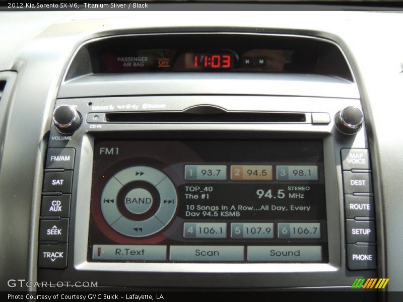 Titanium Silver / Black 2012 Kia Sorento SX V6