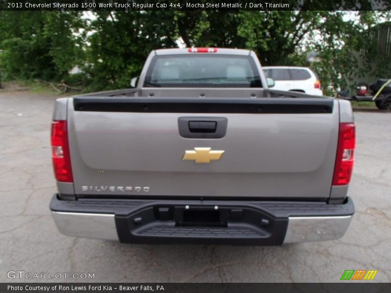 Mocha Steel Metallic / Dark Titanium 2013 Chevrolet Silverado 1500 Work Truck Regular Cab 4x4