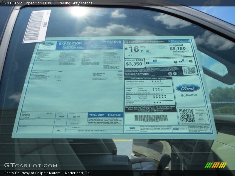 Sterling Gray / Stone 2013 Ford Expedition EL XLT