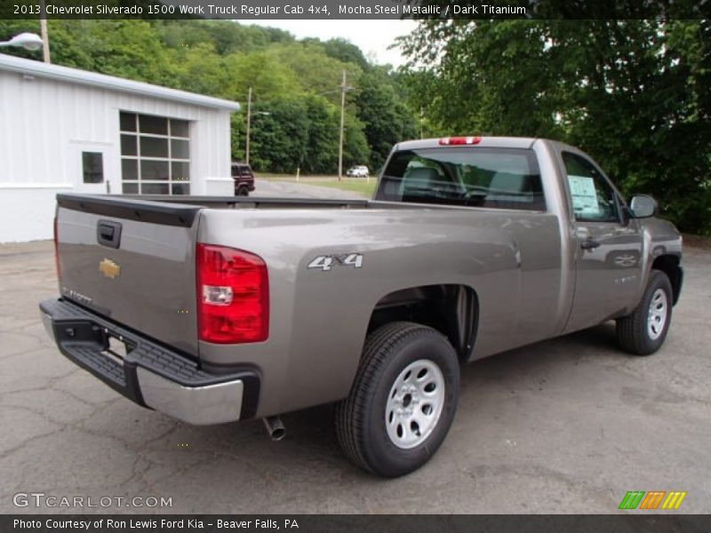 Mocha Steel Metallic / Dark Titanium 2013 Chevrolet Silverado 1500 Work Truck Regular Cab 4x4