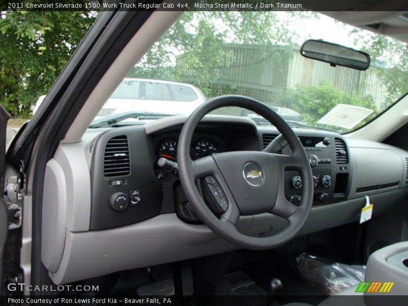 Mocha Steel Metallic / Dark Titanium 2013 Chevrolet Silverado 1500 Work Truck Regular Cab 4x4