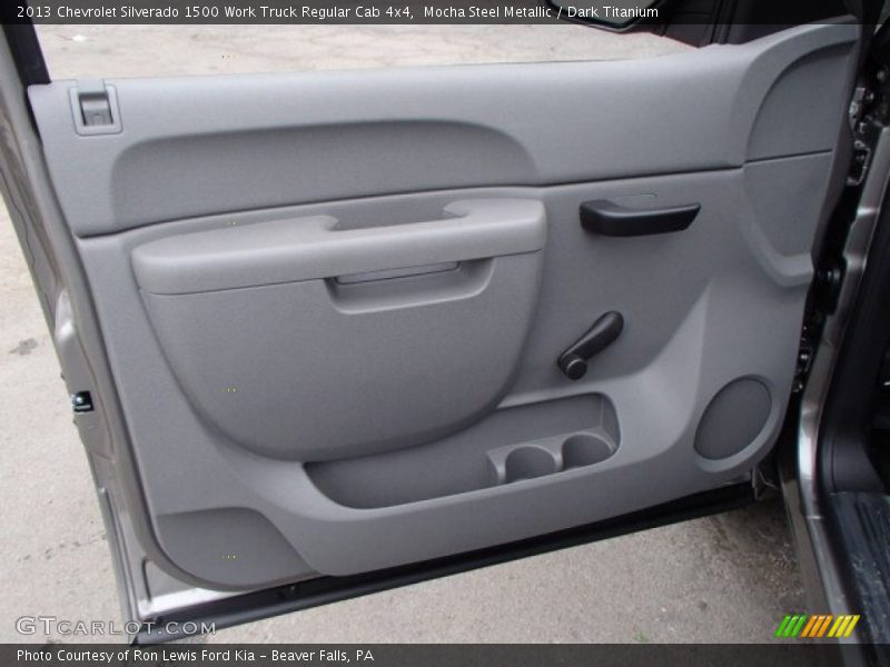 Mocha Steel Metallic / Dark Titanium 2013 Chevrolet Silverado 1500 Work Truck Regular Cab 4x4