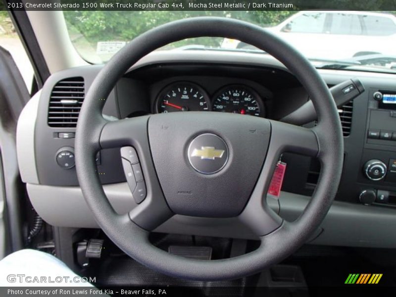 Mocha Steel Metallic / Dark Titanium 2013 Chevrolet Silverado 1500 Work Truck Regular Cab 4x4