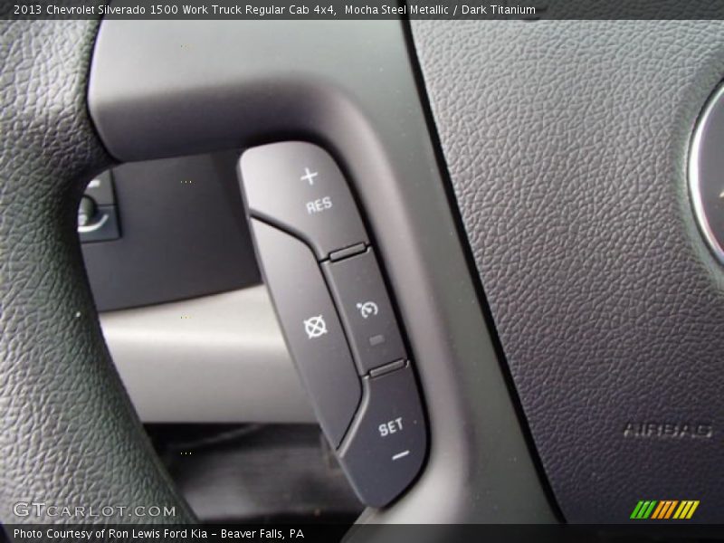 Mocha Steel Metallic / Dark Titanium 2013 Chevrolet Silverado 1500 Work Truck Regular Cab 4x4