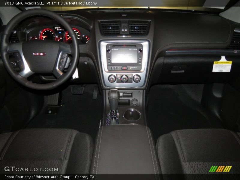 Atlantis Blue Metallic / Ebony 2013 GMC Acadia SLE