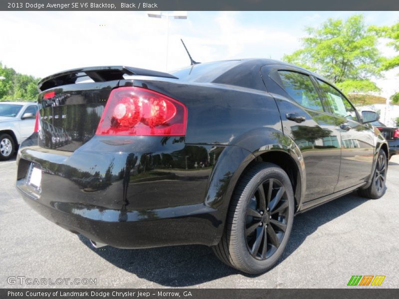 Black / Black 2013 Dodge Avenger SE V6 Blacktop
