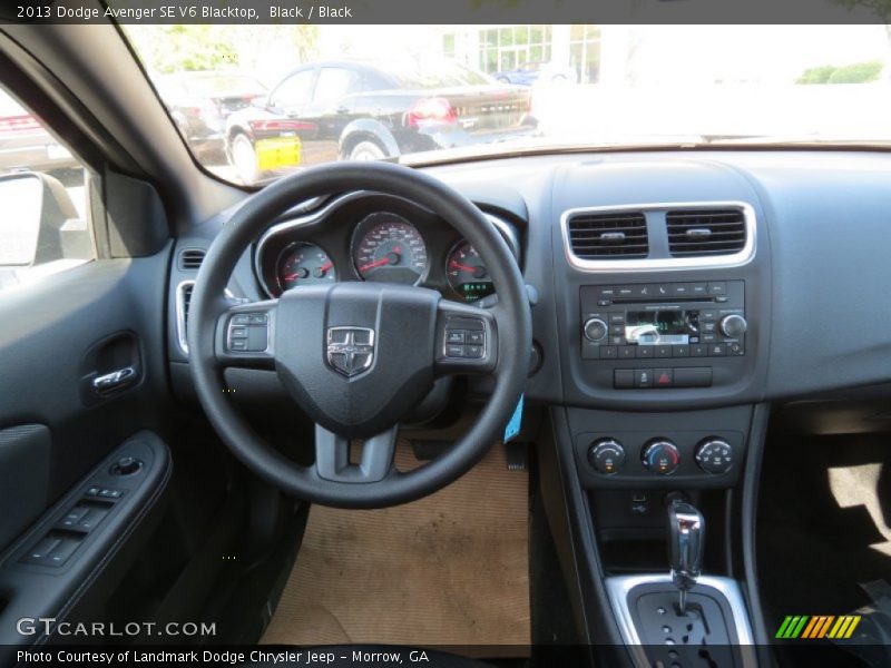 Black / Black 2013 Dodge Avenger SE V6 Blacktop