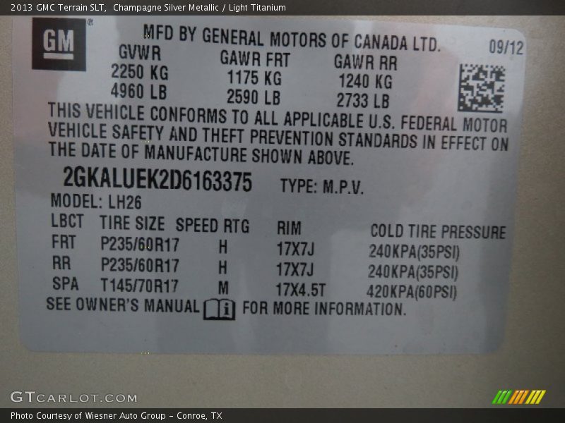 Champagne Silver Metallic / Light Titanium 2013 GMC Terrain SLT