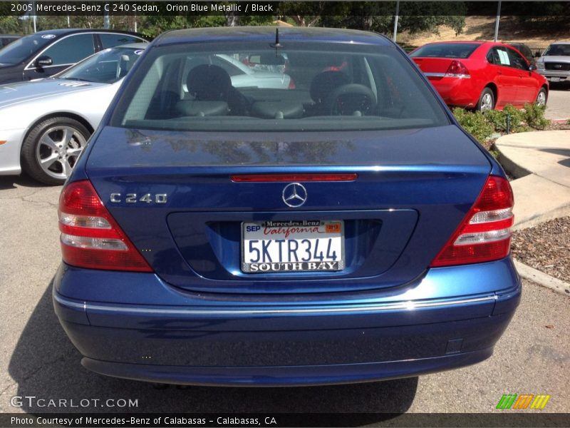Orion Blue Metallic / Black 2005 Mercedes-Benz C 240 Sedan
