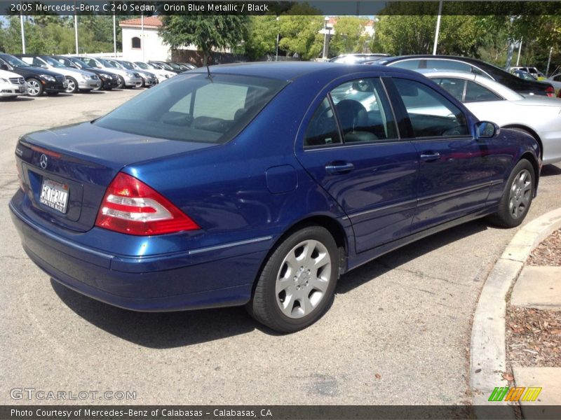Orion Blue Metallic / Black 2005 Mercedes-Benz C 240 Sedan