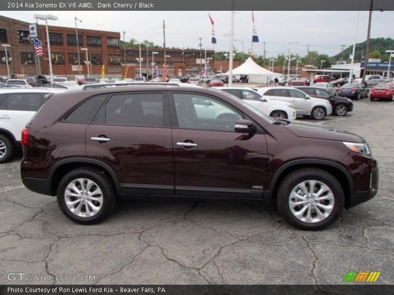 Dark Cherry / Black 2014 Kia Sorento EX V6 AWD