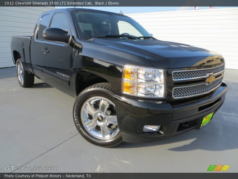 Black / Ebony 2012 Chevrolet Silverado 1500 LTZ Extended Cab