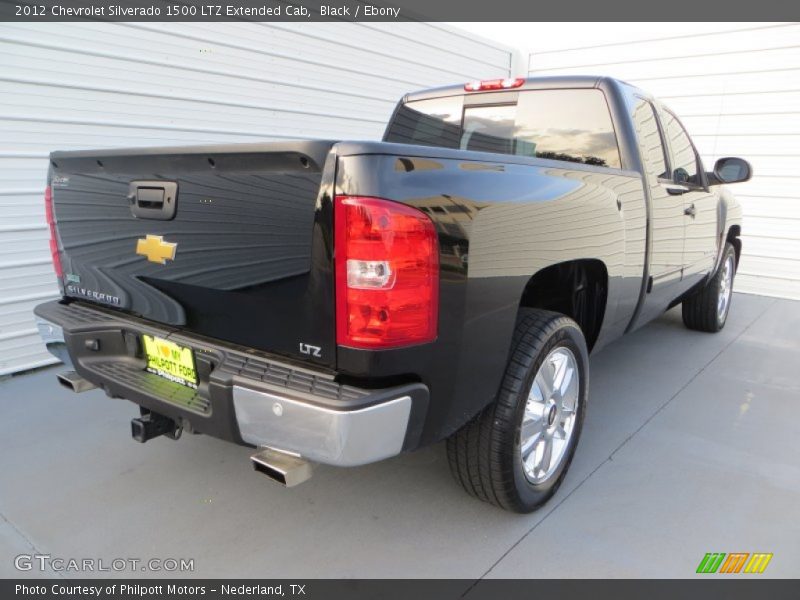 Black / Ebony 2012 Chevrolet Silverado 1500 LTZ Extended Cab