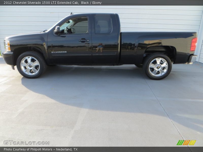 Black / Ebony 2012 Chevrolet Silverado 1500 LTZ Extended Cab