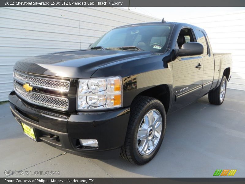 Black / Ebony 2012 Chevrolet Silverado 1500 LTZ Extended Cab
