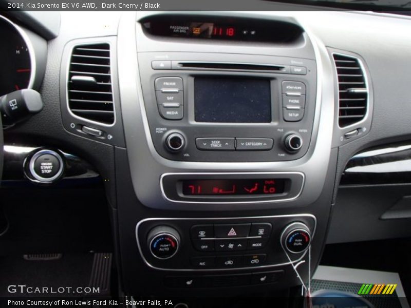 Controls of 2014 Sorento EX V6 AWD